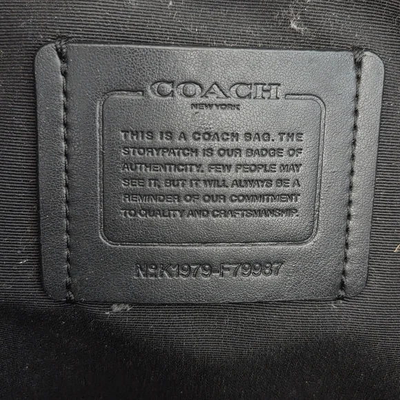 Coach Signature Tote Bag Brown and Black - Picture 14 of 16